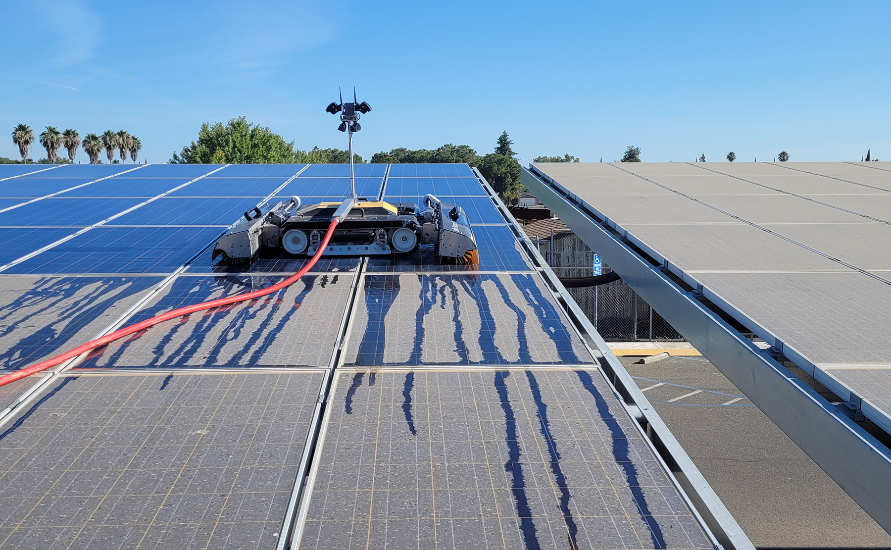 solar cleaning by Welcome Building Maintenance
